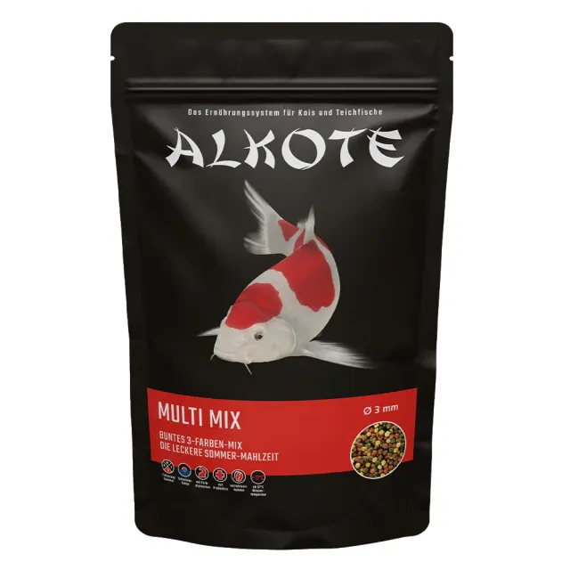ALKOTE Multi-Mix Koifutter 6 mm 500 g Sommer 3-Farben